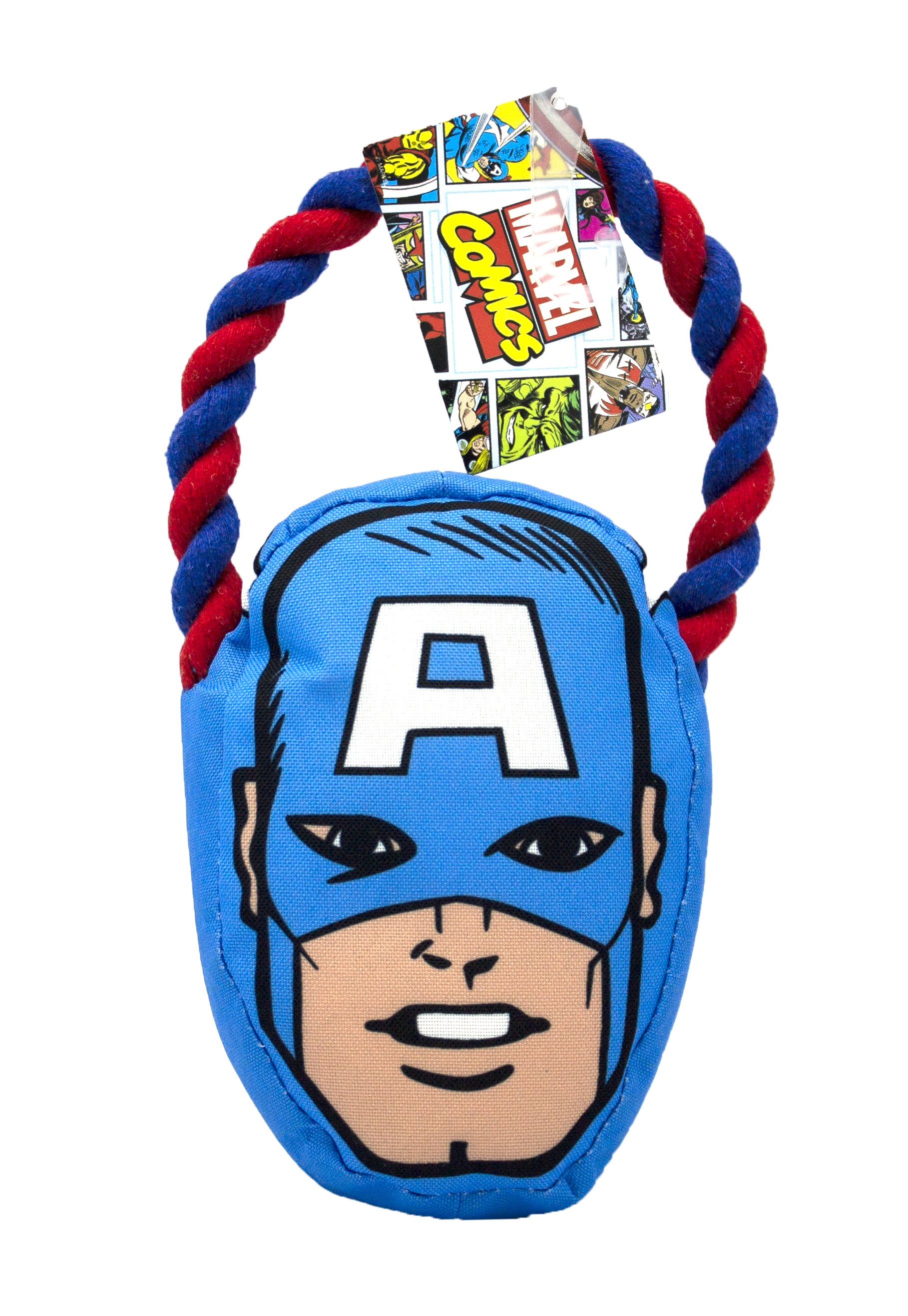 Marvel Comics Captain America Rope Pull Toy For Dogs